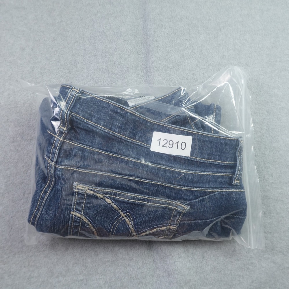 Wrangler Q-Baby Jeans Womens 13/14x34 Blue Bootcut Ultimate Riding Denim - Picture 13 of 13